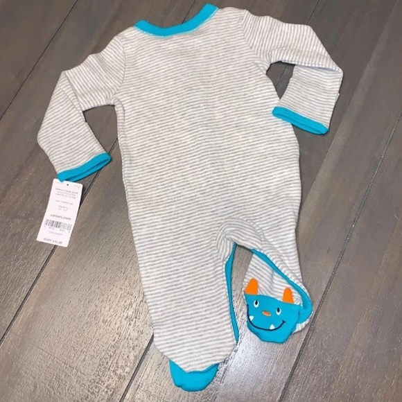 NWT 3 Piece Baby Boy Monster Bundle Set - Picture 3 of 8